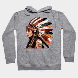 Native American Girl Hoodie